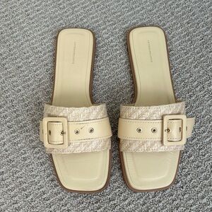By Anthropologie Buckle Slide Sandals 40, US 9~9.5 NWT